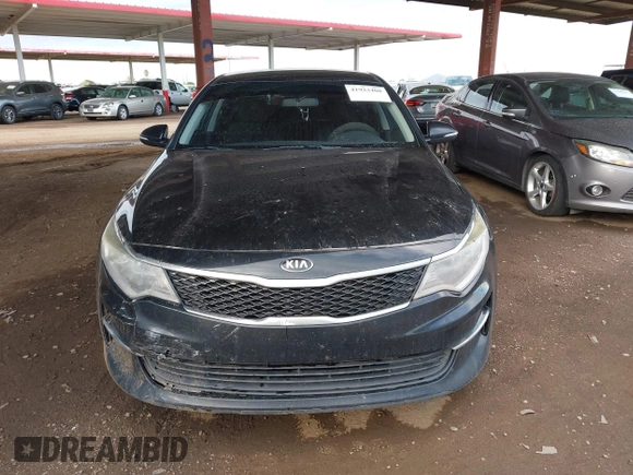 2018 Kia Optima LX with VIN 5XXGT4L39JG251635, listed as a IAAI auction lot 41933408 with 135,718 mi miles. Bid and sale history available at carsss.com. Image 12.