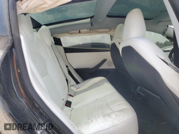 2025 Tesla Model 3 Long Range with VIN 5YJ3E1EB6SF923974, listed as a Copart auction lot 57059495 with 9,108 mi miles and Salvage title. Bid and sale history available at DreamBid. Image 10.