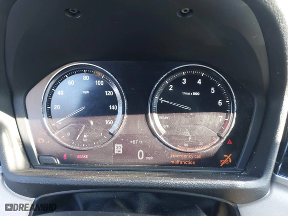 2019 BMW X1 xDrive28i with VIN WBXHT3C50K5L35416, listed as a IAAI auction lot 41195144 with 75,643 mi miles. Bid and sale history available at carsss.com. Image 7.