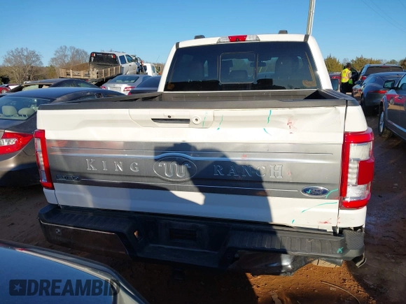2022 Ford F-150 XL with VIN 1FTFW1ED5NFA02843, listed as a IAAI auction lot 41336268 with 35,066 mi miles. Bid and sale history available at carsss.com. Image 16.