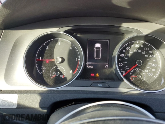 2015 Volkswagen Golf SportWagen TDI S with VIN 3VWFA7AU1FM512984, listed as a Copart auction lot 87753325 with 70,006 mi miles and Salvage Title. Bid and sale history available at carsss.com. Image 9.