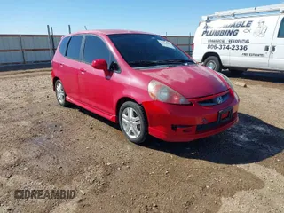 2008 Honda Fit Sport with VIN JHMGD37658S007510, listed as a IAAI auction lot 41508859 with 143,536 mi miles. Bid and sale history available at carsss.com. Image 1.