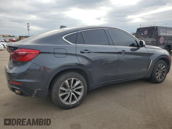 2017 BMW X6 xDrive35i with VIN 5UXKU2C35H0U29577, listed as a Copart auction lot 36646613 with 51,359 mi miles. Bid and sale history available at carsss.com. Image 3.