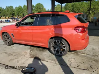 2020 BMW X3 M Competition with VIN 5YMTS0C04LLT10617, listed as a Copart auction lot 75114174 with 0 mi miles and Salvage Title. Bid and sale history available at carsss.com. Image 2.