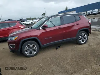 2020 Jeep Compass Limited z VIN 3C4NJDCB0LT233813, wystawiony jako Copart lot #58119515 z przebiegiem 34 341 mil mil oraz Szkoda całkowita • Salvage title. Historia ofert i sprzedaży dostępna na DreamBid. Obrazek 1.
