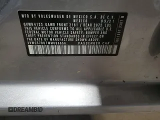 2021 Volkswagen Jetta S с VIN 3VWC57BU7MM086656, выставлен на аукционе Copart как лот 62628685 с пробегом 27 773 миль миль и Списание • Salvage title. История ставок и продаж доступна на DreamBid. Изображение 12.