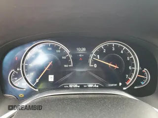 2018 BMW 7 Series 750i with VIN WBA7F0C59JGM24142, listed as a Copart auction lot 45532365 with 62,120 mi miles and Salvage Title. Bid and sale history available at carsss.com. Image 9.