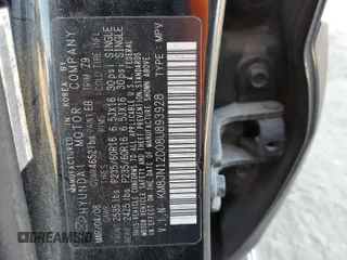 2008 Hyundai Tucson SE with VIN KM8JN12D08U893928, listed as a Copart auction lot 75516894 with 160,044 mi miles and Clean Title. Bid and sale history available at carsss.com. Image 13.
