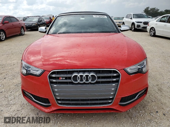 2014 Audi S5 Premium Plus z VIN WAUCGAFH5EN015371, wystawiony jako Copart lot #74150454 z przebiegiem Nie podano mil oraz Szkody całkowita. Historia ofert i sprzedaży dostępna na DreamBid. Obrazek 5.