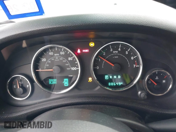 2015 Jeep Wrangler Sport with VIN 1C4GJWAG7FL585631, listed as a IAAI auction lot 41943582 with 88,649 mi miles and . Bid and sale history available at DreamBid. Image 7.