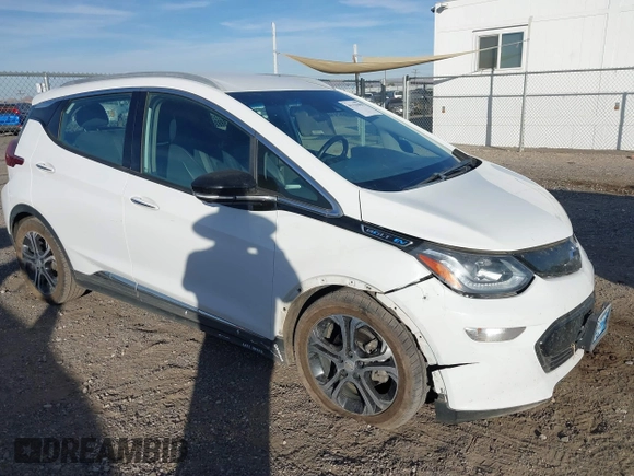2018 Chevrolet Bolt EV Premier with VIN 1G1FX6S08J4139950, listed as a IAAI auction lot 41151990 with 137,041 mi miles. Bid and sale history available at carsss.com. Image 1.