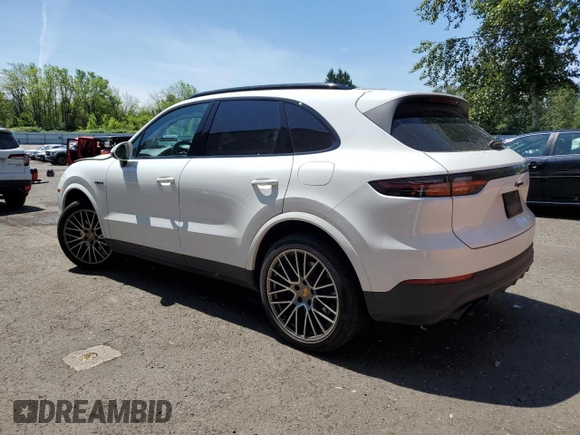 2022 Porsche Cayenne E-Hybrid Hybrid with VIN WP1AE2AY2NDA26913, listed as a Copart auction lot 58056945 with Not provided miles and Salvage title. Bid and sale history available at DreamBid. Image 2.