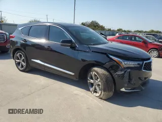 2023 Acura RDX w/Advance Package with VIN 5J8TC2H75PL015072, listed as a Copart auction lot 75234804 with 6,977 mi miles and Salvage Title. Bid and sale history available at carsss.com. Image 4.