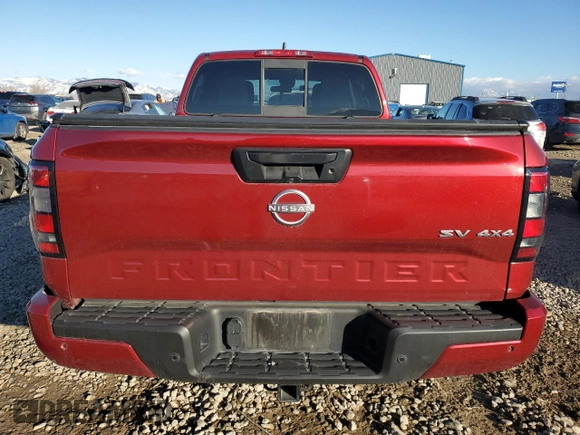 2022 Nissan Frontier SV with VIN 1N6ED1FK4NN636100, listed as a Copart auction lot 41685185 with 17,975 mi miles and Salvage Title. Bid and sale history available at carsss.com. Image 6.