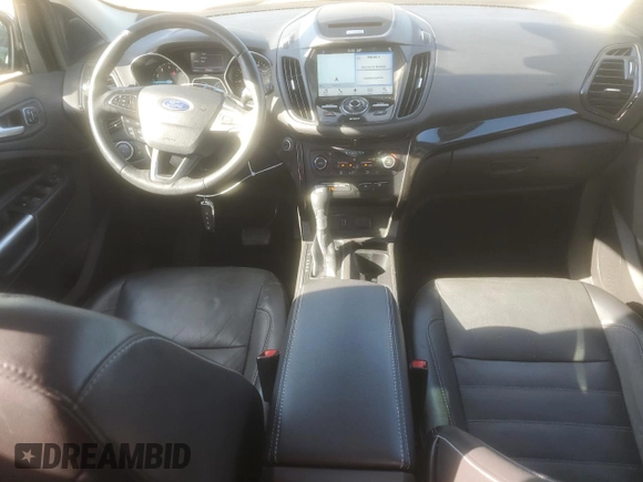 2017 Ford Escape Titanium with VIN 1FMCU0J92HUA37355, listed as a Copart auction lot 52365875 with 82,651 mi miles and Salvage Title. Bid and sale history available at carsss.com. Image 8.
