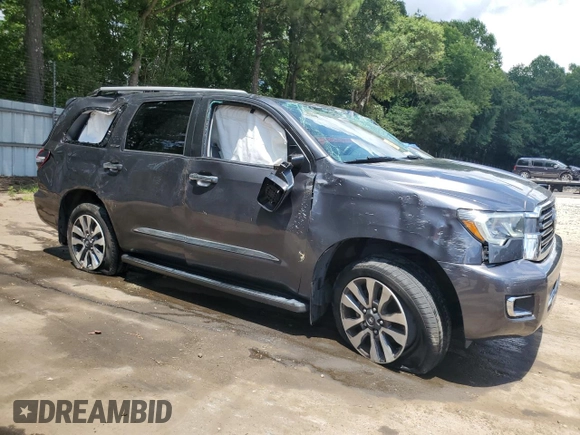 2020 Toyota Sequoia Limited with VIN 5TDKY5G17LS074238, listed as a Copart auction lot 61617894 with 62,445 mi miles and Salvage Title. Bid and sale history available at carsss.com. Image 4.