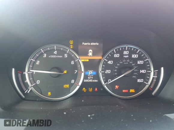 2020 Acura MDX with VIN 5J8YD3H32LL006975, listed as a Copart auction lot 81951724 with 44,345 mi miles and Salvage title. Bid and sale history available at DreamBid. Image 9.
