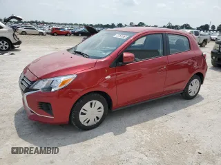2024 Mitsubishi Mirage ES z VIN ML32AUHJ4RH028833, wystawiony jako Copart lot #59526975 z przebiegiem 7 928 mil mil oraz Czysty tytuł • Clean title. Historia ofert i sprzedaży dostępna na DreamBid. Obrazek 1.