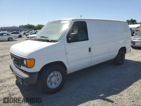 2006 Ford Econoline Cargo with VIN 1FTRE14L76HA44073, listed as a Copart auction lot 60937715 with 387,722 mi miles and Clean title. Bid and sale history available at DreamBid. Image 1.