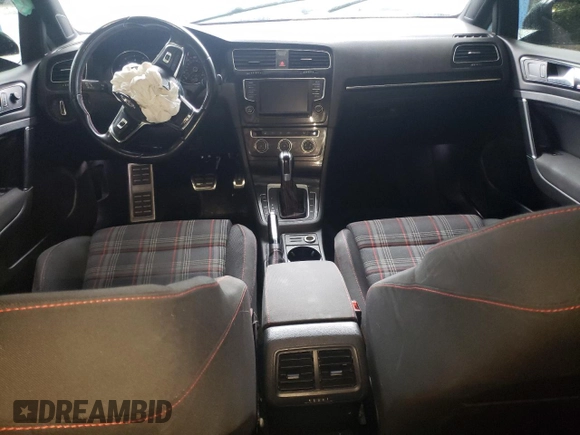 2017 Volkswagen GTI S with VIN 3VW4T7AU6HM015322, listed as a Copart auction lot 58606415 with 104,316 mi miles and Salvage title. Bid and sale history available at DreamBid. Image 8.