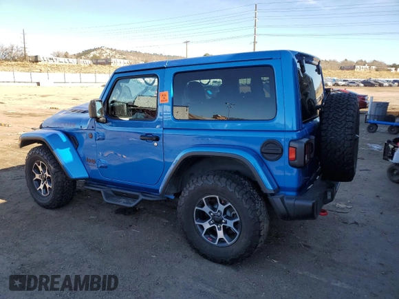 2021 Jeep Wrangler Rubicon with VIN 1C4HJXCG9MW794033, listed as a Copart auction lot 82809014 with 30,590 mi miles and Salvage title. Bid and sale history available at DreamBid. Image 2.