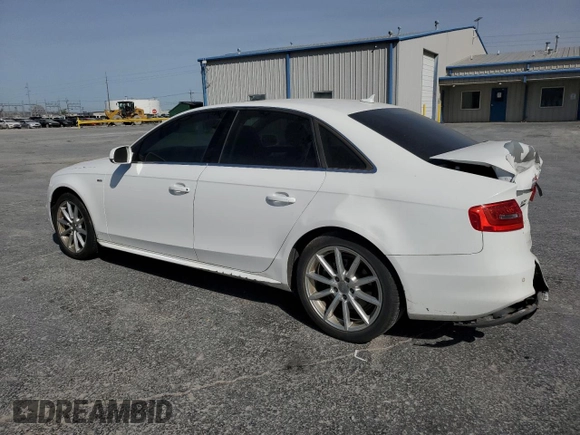 2015 Audi A4 Premium Plus with VIN WAUFFAFL2FN025314, listed as a Copart auction lot 50337625 with 61,014 mi miles and Salvage Title. Bid and sale history available at carsss.com. Image 2.