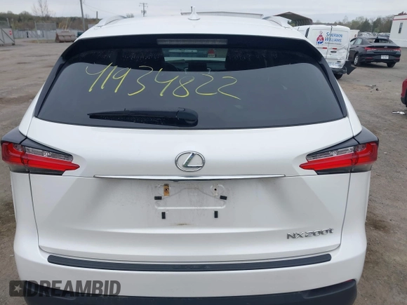 2017 Lexus NX with VIN JTJBARBZ1H2098524, listed as a IAAI auction lot 41934822 with 48,190 mi miles. Bid and sale history available at carsss.com. Image 16.