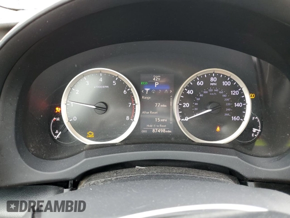 2014 Lexus IS 350 с VIN JTHCE1D25E5000956, выставлен на аукционе Copart как лот 87541625 с пробегом 87 498 миль миль и Списание • Salvage title. История ставок и продаж доступна на DreamBid. Изображение 9.