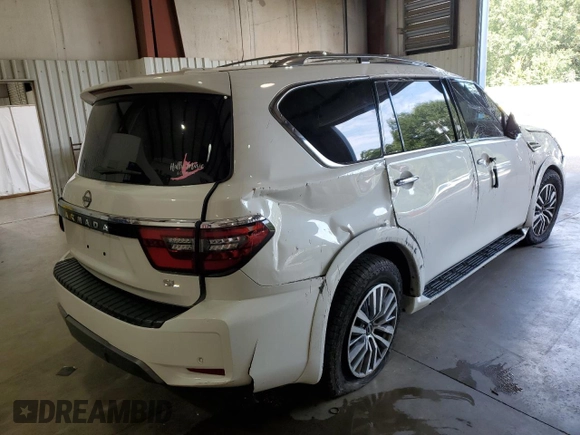 2022 Nissan Armada SL with VIN JN8AY2BCXN9160569, listed as a Copart auction lot 69998584 with 64,025 mi miles and Salvage Title. Bid and sale history available at carsss.com. Image 3.