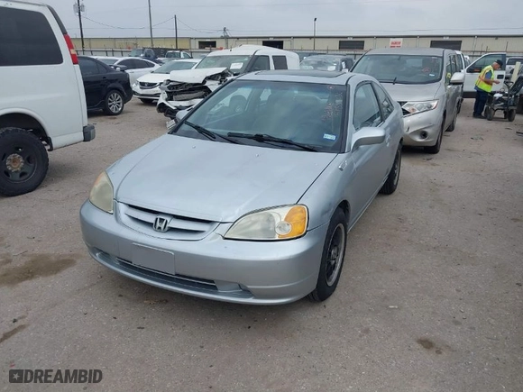 2001 Honda Civic EX with VIN 1HGEM22941L003566, listed as a IAAI auction lot 41554036 with 1 mi miles. Bid and sale history available at carsss.com. Image 2.
