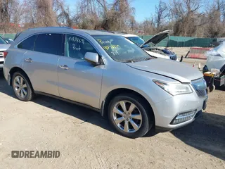 2014 Acura MDX Advance with VIN 5FRYD4H87EB038972, listed as a IAAI auction lot 41838819 with 145,587 mi miles and . Bid and sale history available at carsss.com. Image 1.