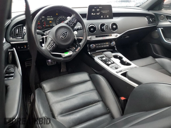 2021 Kia Stinger GT2 with VIN KNAE55LCXM6091420, listed as a Copart auction lot 41530535 with 26,298 mi miles and Clean Title. Bid and sale history available at carsss.com. Image 8.