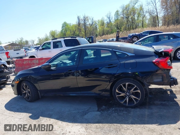 2019 Honda Civic Sport with VIN 2HGFC2F89KH569861, listed as a IAAI auction lot 41985114 with 104,880 mi miles and . Bid and sale history available at DreamBid. Image 15.