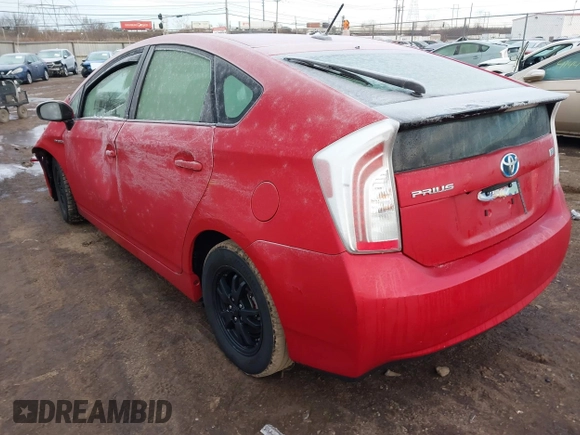 2013 Toyota Prius One with VIN JTDKN3DU6D5699782, listed as a IAAI auction lot 41456011 with 128,135 mi miles. Bid and sale history available at carsss.com. Image 3.