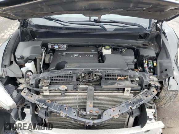2014 Infiniti QX60 with VIN 5N1AL0MM4EC508532, listed as a Copart auction lot 61193775 with 184,783 mi miles and Salvage title. Bid and sale history available at DreamBid. Image 12.