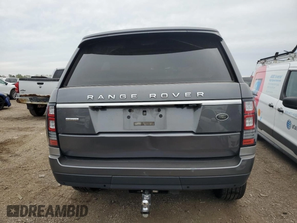 2017 Land Rover Range Rover with VIN SALGV5FE2HA360806, listed as a Copart auction lot 73036034 with 132,382 mi miles and Salvage title. Bid and sale history available at DreamBid. Image 6.