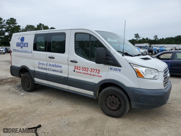 2016 Ford Transit Cargo Van with VIN 1FTYR1ZM6GKA89981, listed as a Copart auction lot 46722125 with 203,979 mi miles and Salvage Title. Bid and sale history available at carsss.com. Image 4.