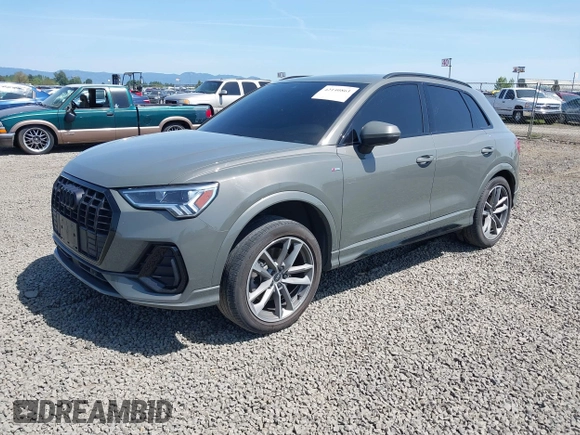 2022 Audi Q3 S line Premium Plus with VIN WA1EECF32N1040652, listed as a IAAI auction lot 42140861 with 43,452 mi miles and . Bid and sale history available at DreamBid. Image 17.