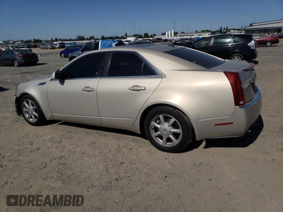 2008 Cadillac CTS RWD with VIN 1G6DM577380111663, listed as a Copart auction lot 58444615 with 179,361 mi miles and Salvage title. Bid and sale history available at DreamBid. Image 2.