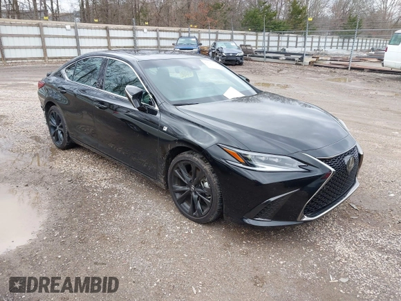 2024 Lexus ES 300h with VIN 58ABA1C1XRU037552, listed as a IAAI auction lot 41740338 with 21,655 mi miles and . Bid and sale history available at DreamBid. Image 1.