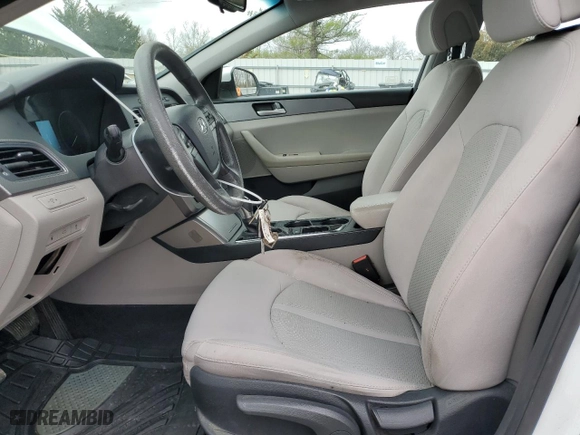 2017 Hyundai Sonata 2.4L with VIN 5NPE24AFXHH571763, listed as a Copart auction lot 51277335 with 167,476 mi miles and Clean Title. Bid and sale history available at carsss.com. Image 7.