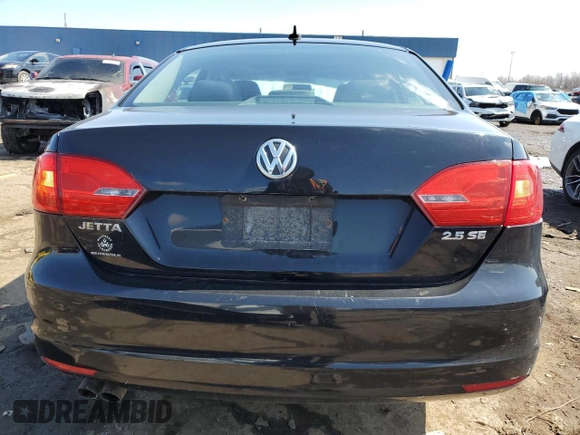 2012 Volkswagen Jetta SE with VIN 3VWDP7AJ4CM346564, listed as a Copart auction lot 52766775 with 157,384 mi miles and Salvage title. Bid and sale history available at DreamBid. Image 6.