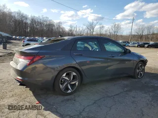 2023 Hyundai Elantra SEL z VIN KMHLS4AGXPU565428, wystawiony jako Copart lot #50347355 z przebiegiem Nie podano mil oraz Szkoda całkowita • Salvage title. Historia ofert i sprzedaży dostępna na DreamBid. Obrazek 3.