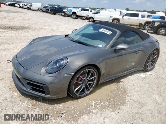 2023 Porsche 911 Carrera S with VIN WP0CB2A99PS247161, listed as a Copart auction lot 63862335 with 13,025 mi miles and Salvage title. Bid and sale history available at DreamBid. Image 1.