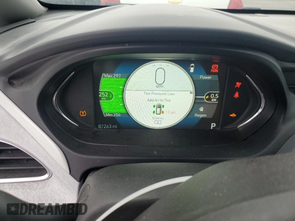 2019 Chevrolet Bolt EV LT z VIN 1G1FY6S06K4116228, wystawiony jako Copart lot #50253005 z przebiegiem 87 263 mil mil oraz Szkoda całkowita • Salvage title. Historia ofert i sprzedaży dostępna na DreamBid. Obrazek 9.