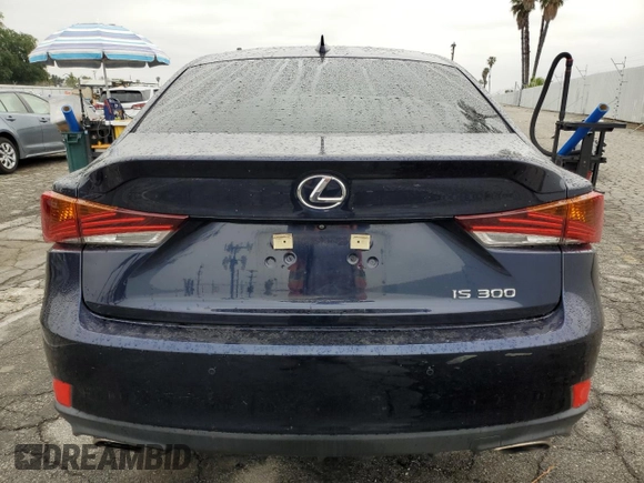 2019 Lexus IS with VIN JTHBA1D28K5100097, listed as a Copart auction lot 50593915 with 7,187 mi miles and Salvage Title. Bid and sale history available at carsss.com. Image 6.