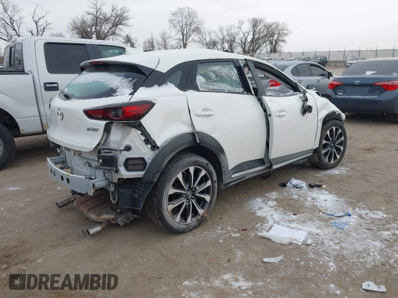 2019 Mazda CX-3 Grand Touring with VIN JM1DKFD7XK0412371, listed as a IAAI auction lot 41218170 with 1 mi miles. Bid and sale history available at carsss.com. Image 4.