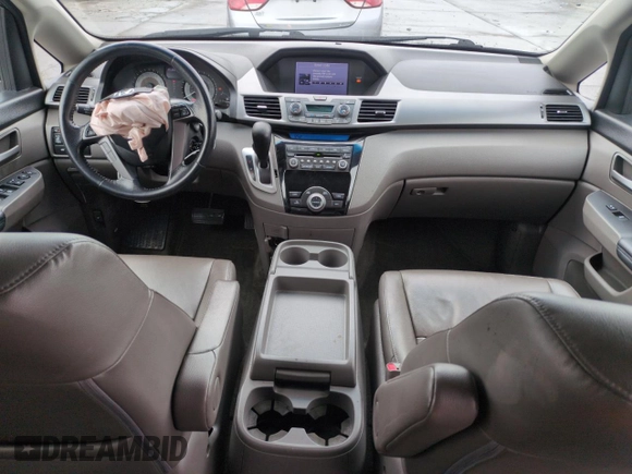 2012 Honda Odyssey EX-L with VIN 5FNRL5H68CB141022, listed as a Copart auction lot 54605485 with 185,388 mi miles and Salvage Title. Bid and sale history available at carsss.com. Image 8.