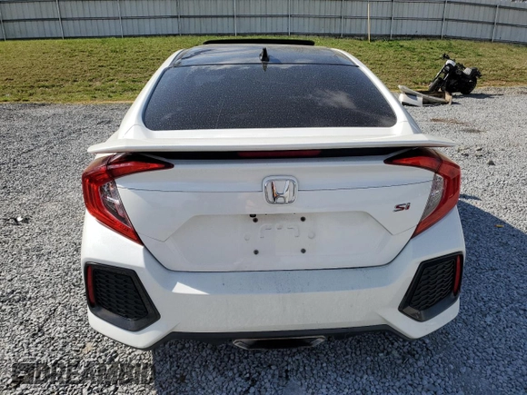 2018 Honda Civic Si with VIN 2HGFC1E50JH700689, listed as a Copart auction lot 50030115 with 127,041 mi miles and Salvage Title. Bid and sale history available at DreamBid. Image 6.