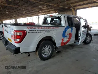 2021 Ford F-150 XL with VIN 1FTEX1CBXMKE12215, listed as a Copart auction lot 58756335 with Not provided miles and Salvage title. Bid and sale history available at DreamBid. Image 3.